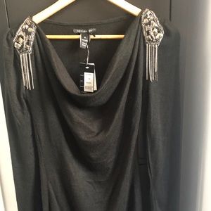 Shoulder embellished sweater